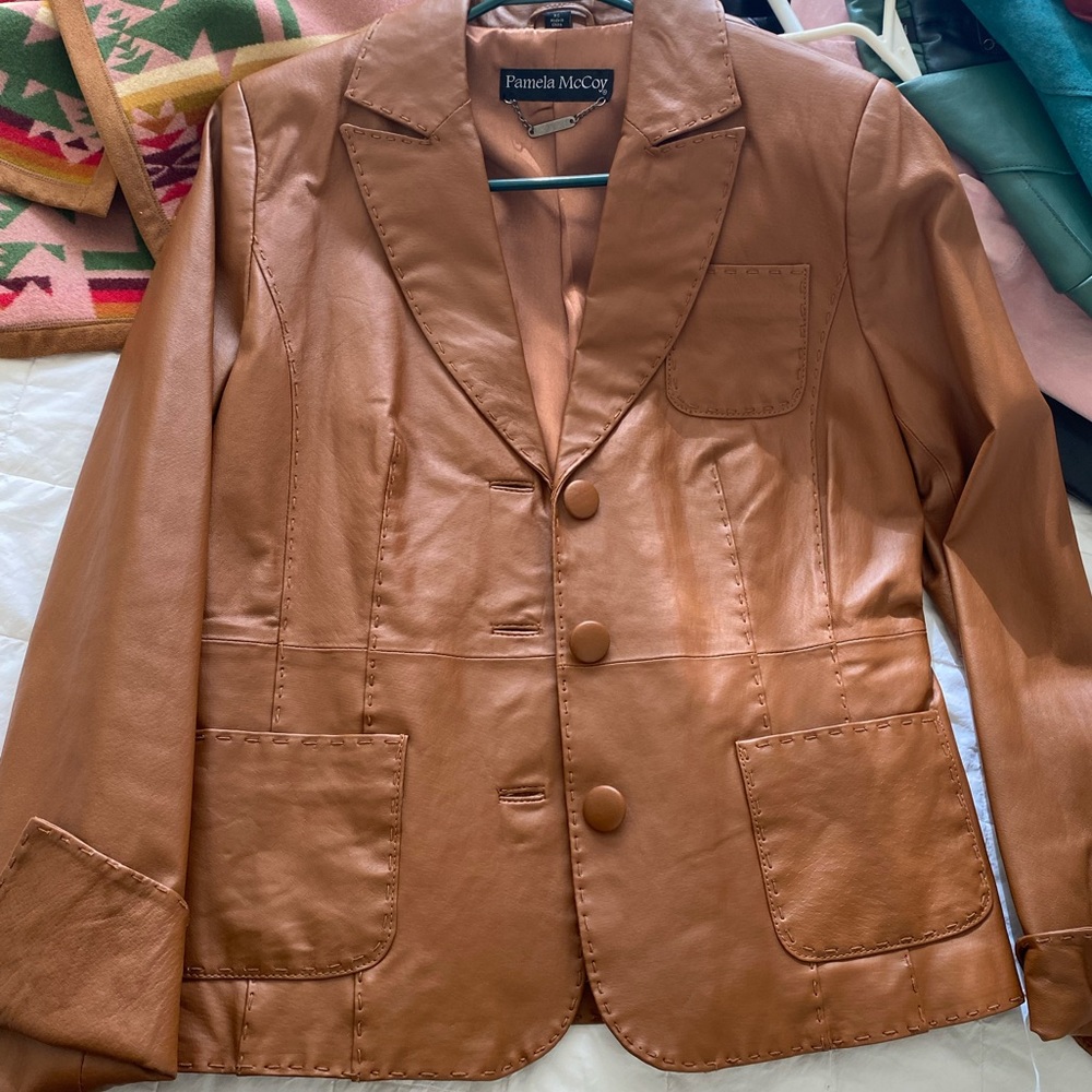 Pamela McCoy Leather Jacket